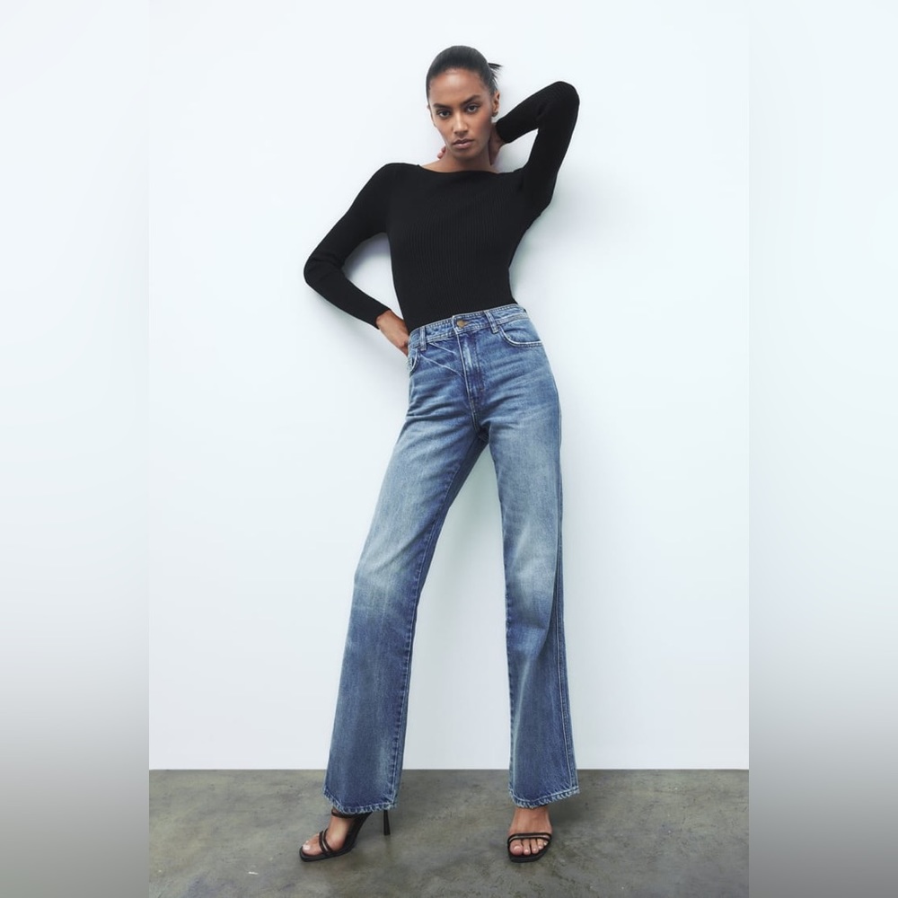 ZARA THE ‘70S HIGH RISE FULL LENGTH ZW JEANS